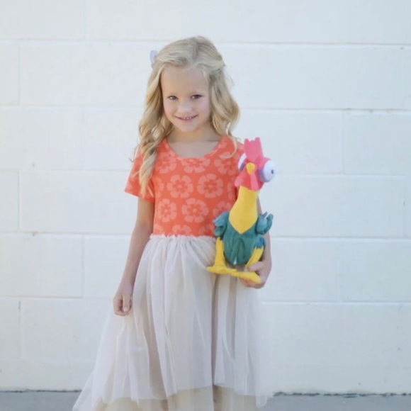 Taylor Joelle Moana Island Adventure Hi Low Dress Sz 6 - Picture 1 of 5